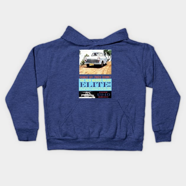 MORRIS MAJOR - advert Kids Hoodie by Throwback Motors